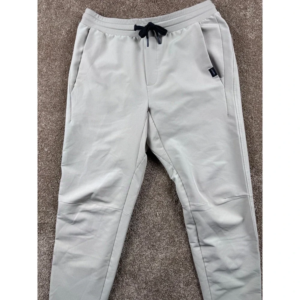 UNRL‎ Apex Pants Mens Stone Light Khaki Tapered Golf Joggers Performance Stretch